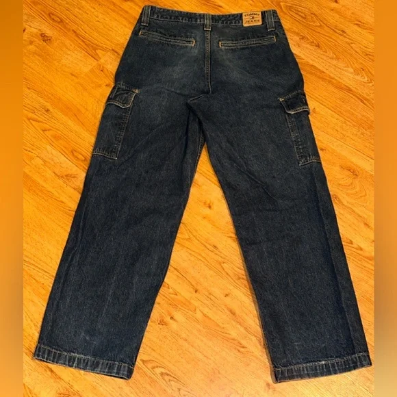 Y2K TOMMY HILFIGER Baggy Rave Cargo Jeans 33x31